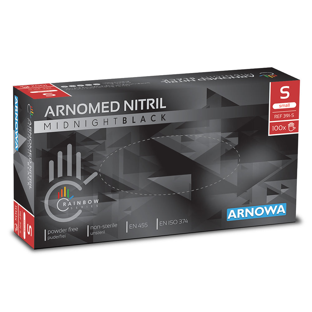 20 Kartons ARNOMED NITRIL MIDNIGHT BLACK - Nitrilhandschuhe in Schwarz